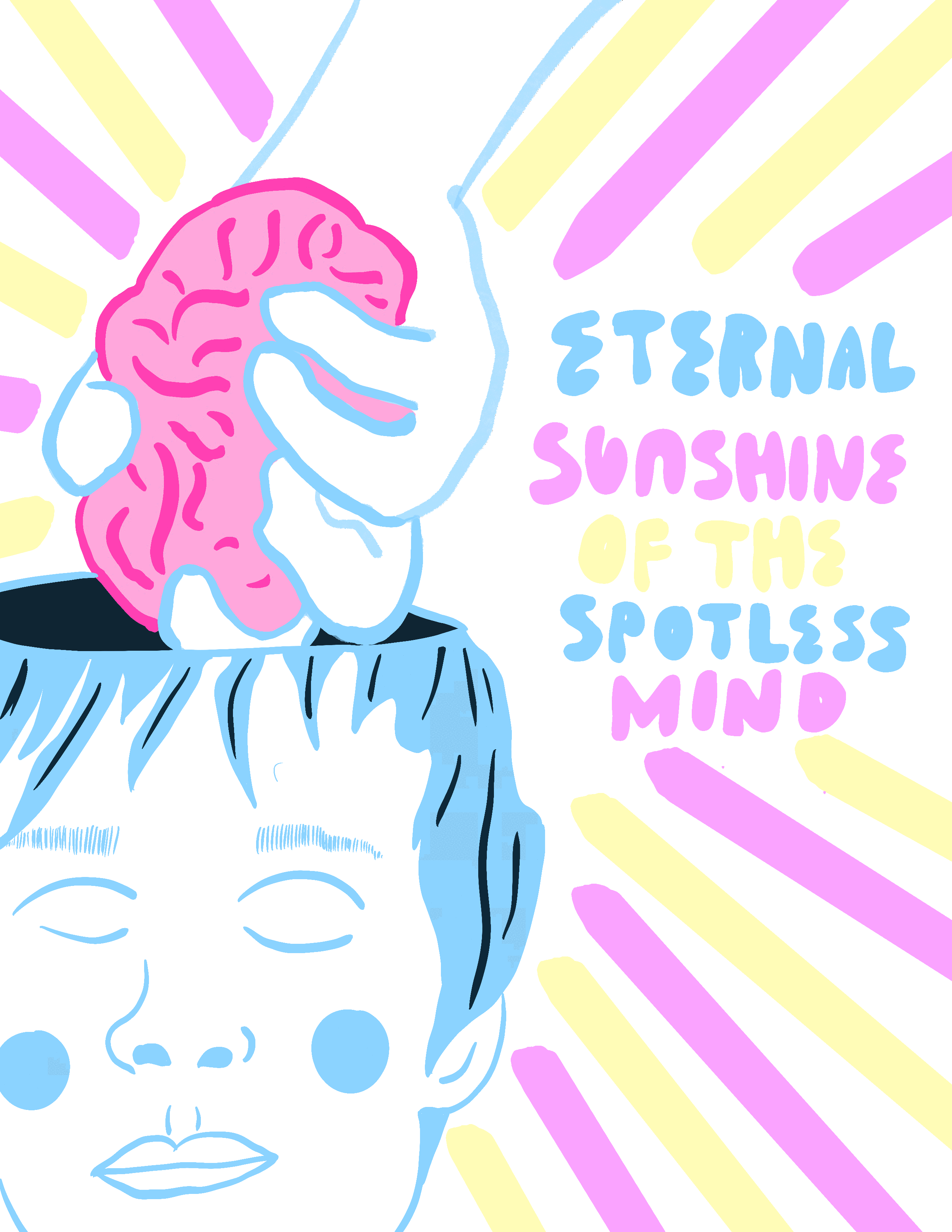 Eternal Sunshine of the Spotless Mind Poster illustration