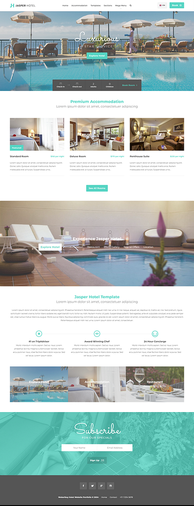 Websrikey Hotel Portfolio 3d animation branding graphic design logo motion graphics ui