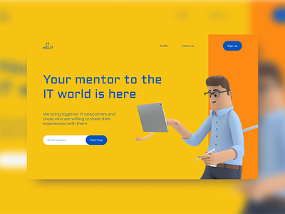 Concept for a mentor search service prt.2 concept design figma it mentorship split complementary palette ui