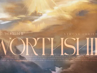 Worthship Series church clouds design heaven heavenly illustration painting renaissance worship
