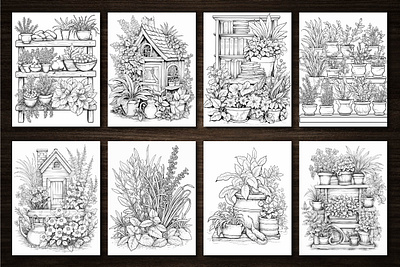Herb Gardens Coloring Pages self care