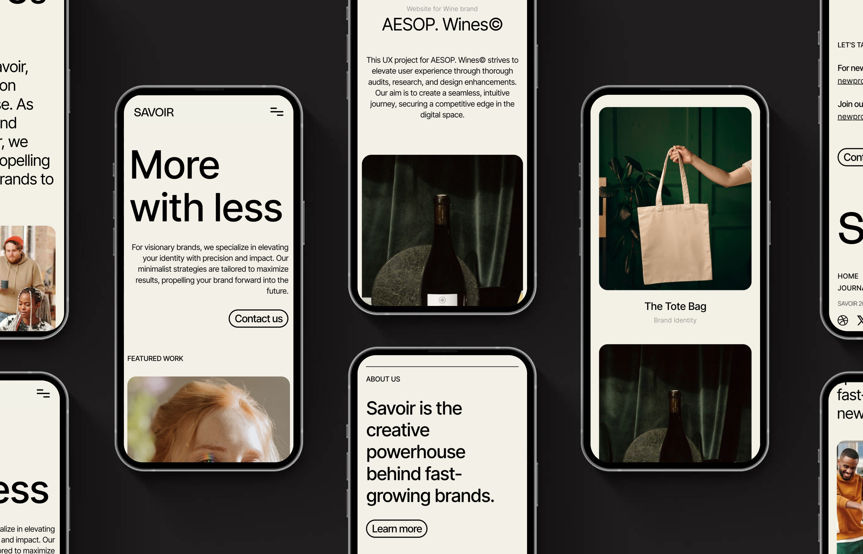 Marketing Agency Mobile Website Design branding clean creative agency design landing page minimal mobile design portfolio ui web design webflow website template