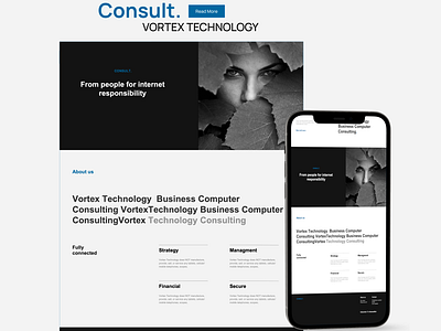 Consult company.Landing page in Axure RP branding design graphic design illustration landing page logo tu typography ui ux vector