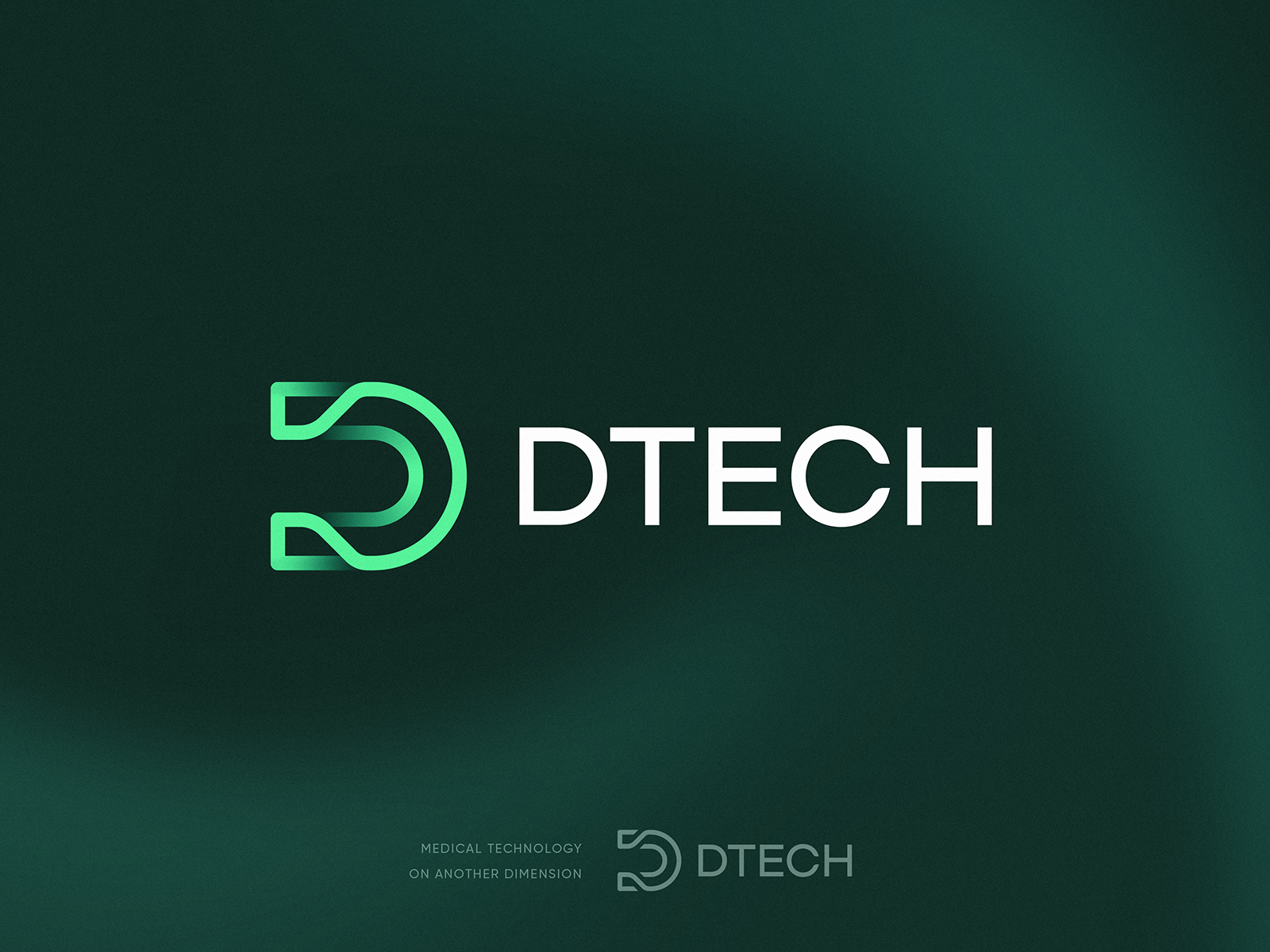 Dtech Logo Concept ai blockchain branding crypto defi design gradient health icon identity lepisov letter d lettering logo medical medtech plastic saas surgery tech