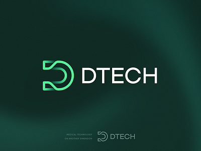 Dtech Logo Concept ai blockchain branding crypto defi design gradient health icon identity lepisov letter d lettering logo medical medtech plastic saas surgery tech