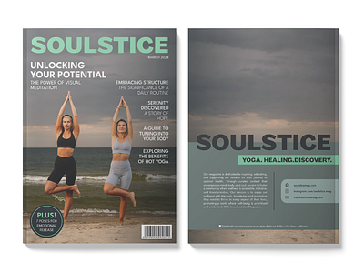 Soulstice Magazine Front and Back Cover concept