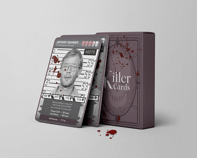 Killer Cards graphic design horror illustrator indesign logo design playcards product design thesis trading cards true crime