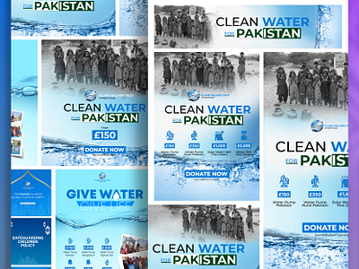 Charity Clean Water Appeal Design branding charity design graphic design illustration illustrator logo typography ui ux vector