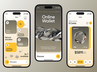 Online Wallet - Mobile App Concept uitutorial