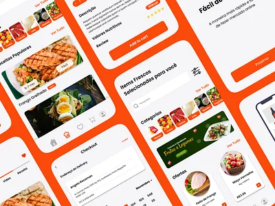 Mercadinho - Brazilian Local Grocery Store App app branding design figma ui ux