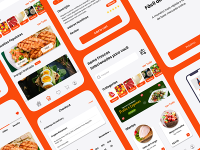 Mercadinho - Brazilian Local Grocery Store App app branding design figma ui ux