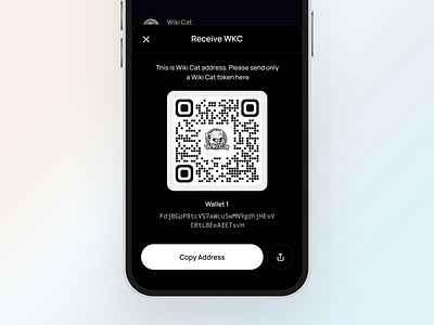 Receive Token for Peniwallet App appdesign crypto crypto wallet finance fintech mobile app mobile design scan qr uidesign uiux web3