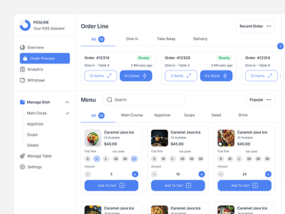 POSLINE - Point Of Sales admin cashier dashboard design point of sale pos pos dashboard pos design pos system pos terminal pos ui product design restaurant saas terminal ui uiux ux