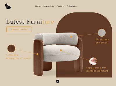 Design Challenge #3: Landing Chair branding graphic design ui