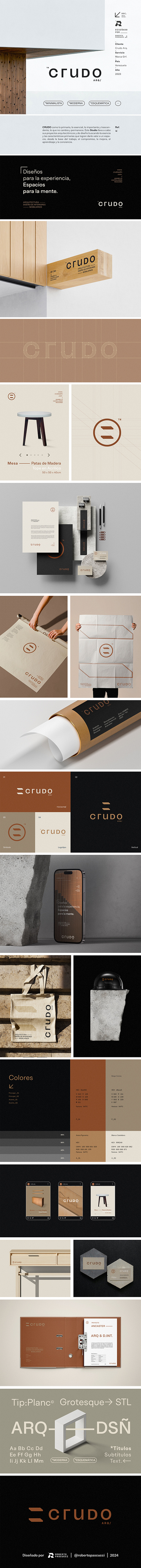 Crudo. arquitectura architecture brand brand design c logo construction logo creative design geometric logo graphic design logo logos monogram ui visual