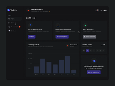 E-Learning Web App appdesign dashboard design e learning education uidesign uiux web app web design