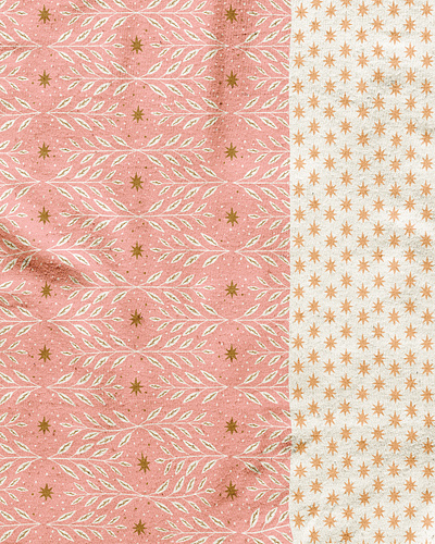 North Star fabric collection botanical illustration pattern product design surface pattern design