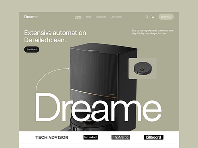 Dreame - Automation Clean Landing Page amazon automation cleaner cleaning ecommerce elementor landing online page robot shop shopify template theme ui webflow website wordpress