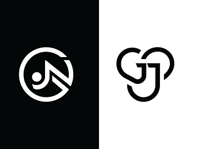 JGN Monogram lOGO branding graphic design icon illustration typography vector