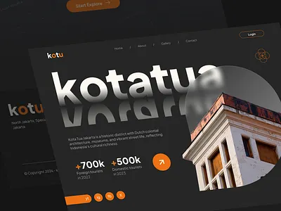 Kotu - Kota Tua Landing Page branding design encyclopedia experience figma graphic design interface landing page design landingpage ui uiux uiuxdaily uiuxdetail user experience user interface ux web application webapp webdesign