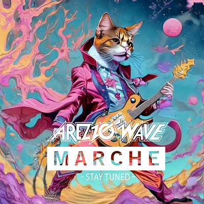 Arezzo Wave Marche 2024 branding graphic design logo motion graphics