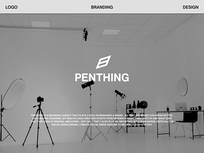 Branding Logo - Penthing agency branding identity logo social media ui