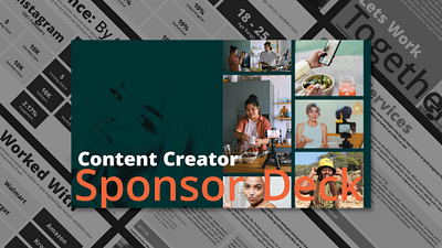 Content Creator Sponsorship Deck brand marketing graphic design presentation design