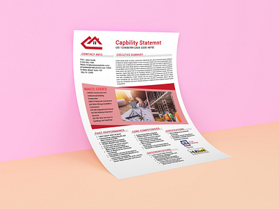 Capability Statement capability capabilitys design statement statements