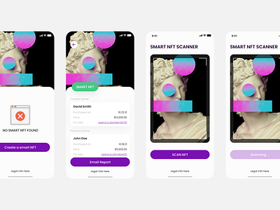 NFT QR Scan android app app design concept design ios minimal mobile mobile app nft scan uidesign