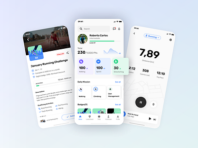 Fitgo - Home, Details, and Track. app design fittness gym app health health app mobile app run runner app sport sport app tracker app ui ui design ux workout