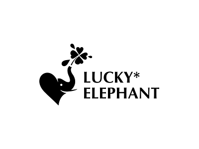 Lucky Elephant animal animal logo bi design brand identity branding elephant graphic design identity design logo logo design lucky lucky elephant