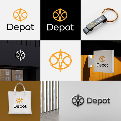 Depot D P letter logo design branding d letter d letter logo d logo infinity logo logo logo design p letter p letter logo p logo tech logo