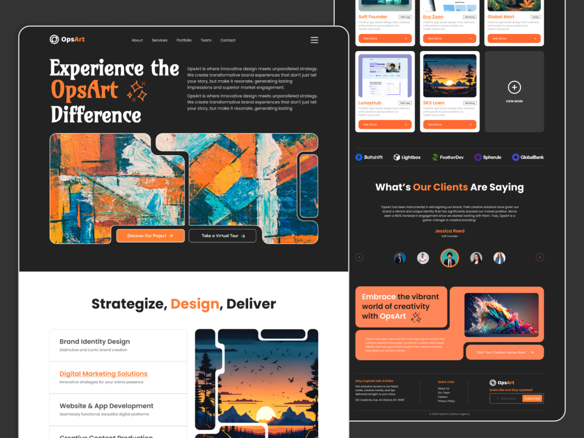 Digital Agency Landing Page by saif ur Rehman on Dribbble