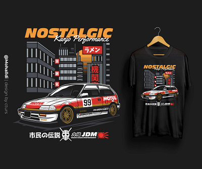 Civic Kanjo Osaka car tshirt