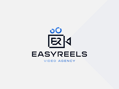 EasyReels - E R Letter Logo best dribbble shots brand identity branding company usa fiverr logo design illustration kr letter logo letter logo 99designs lettermark logo designs logoexloration monogram logo monogramlogo organic skin care logo design rimongraphics royal letter logo studio branding studio letter logo studiologo videography branding