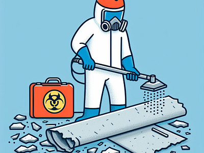 Asbestos Removal Illustration graphic design illustration