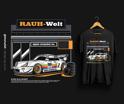 RWB Porsche car tshirt