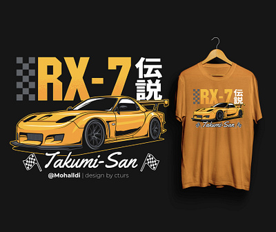 Mazda RX7 Takumi car tshirt