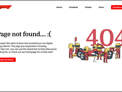 404 Page Design UI 404 404page branding colourpalette dailyui008 desktop errornotfound typography ui ux
