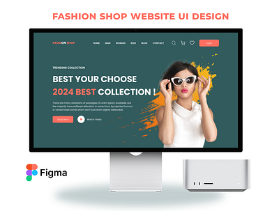 Fashion Shop Web Ui design app app design color dashboard design landing page typography ui user flow user recharge wirefarming