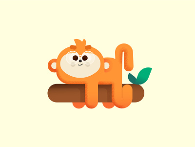 Nerd monkey animation character characters design dribbble illustration minimal monkey nerd stickermule
