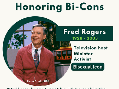 Honoring Bi-Cons: Fred Rogers bi cons bisexual gettin bi mil milwaukee milwaukee non profits mister rogers