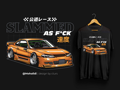 Slammed Silvia S15 car tshirt s14 s15 silvia