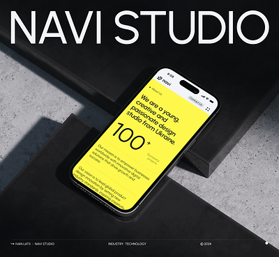 UI/UX Design for Navi Design Studio design digital figma it minimal minimalistic studio ui ux web