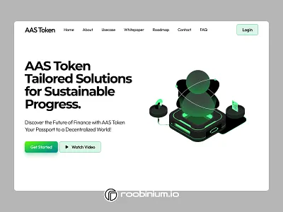 Token Solutions Landing Page landing web design