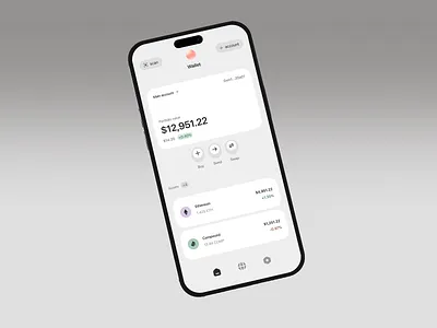 Crypto Wallet - Swap app assets bitcoin concept design eth ethereum finance mobile nft sell send swap ui ux wallet
