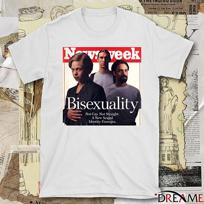 Sean Parsons Newsweek Bisexuality Not Gay Not Straight t-shirt