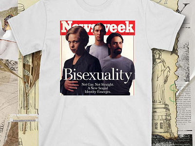 Sean Parsons Newsweek Bisexuality Not Gay Not Straight t-shirt