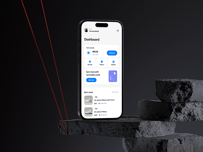 Rewards App app design app ui buy goods concept design ecommerce app figma app ui get rewards minimal mobile app mobile app design mobile design mobile ui mockup popular design real app ui rewards rewards app ui design