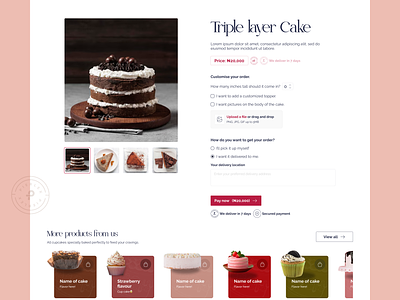 Melra Bites - Single Product Page best of design business cake case study ecommerce food pierlex product product design ui ux web web design website website design
